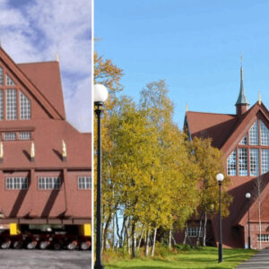 672 tonluk ve geri donecek 113 yillik kilise 5 kilometre uzaga tasindi 45 milyon euroya mal oldu 3ZTahUy9