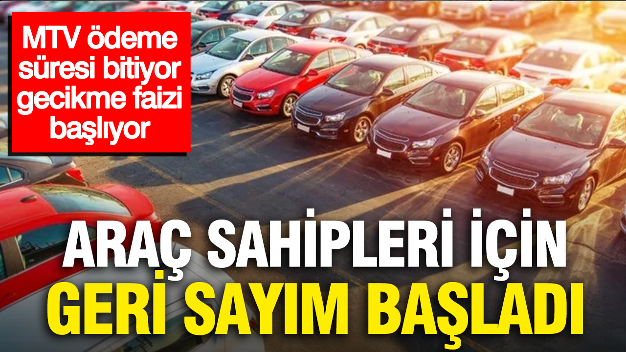 Arac sahipleri icin geri sayim basladi mtv odeme suresi bitiyor gecikme faizi basliyor r8wYSez5