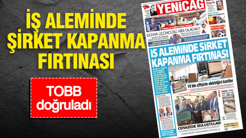 Yenicag gazetesi is aleminde sirket kapanma furyasi pcHuSddT